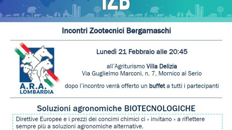 Incontri Zootecnici Bergamaschi (IZB): primo appuntamento