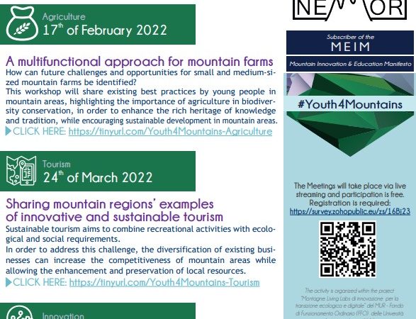 Youth4Mountains Series: Sharing mountain regions’ examples of innovative and sustainable tourism