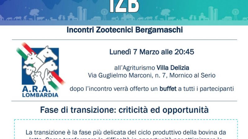 Incontri Zootecnici Bergamaschi (IZB): terzo appuntamento