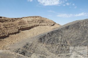 Nonconformity, Cretaceous limestone on basement, Iran