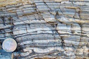 Soft sediment deformation in dolostone, Cambrian, Sardinia