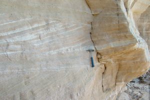 Cross laminations in mixed carbonate siliclastic deposits, Miocene, Bonifacio