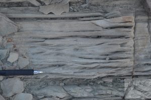 Ripple marks in coastal sandstone, Jurassic, Iran