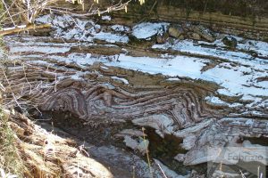 Slump folds in pelagic deposits, Late Jurassic