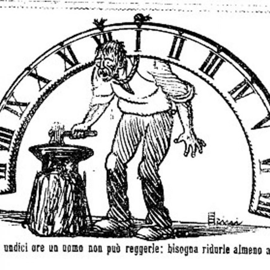 GENNAIO/FEBBRAIO 1919 Prima vertenza sindacale per le otto ore