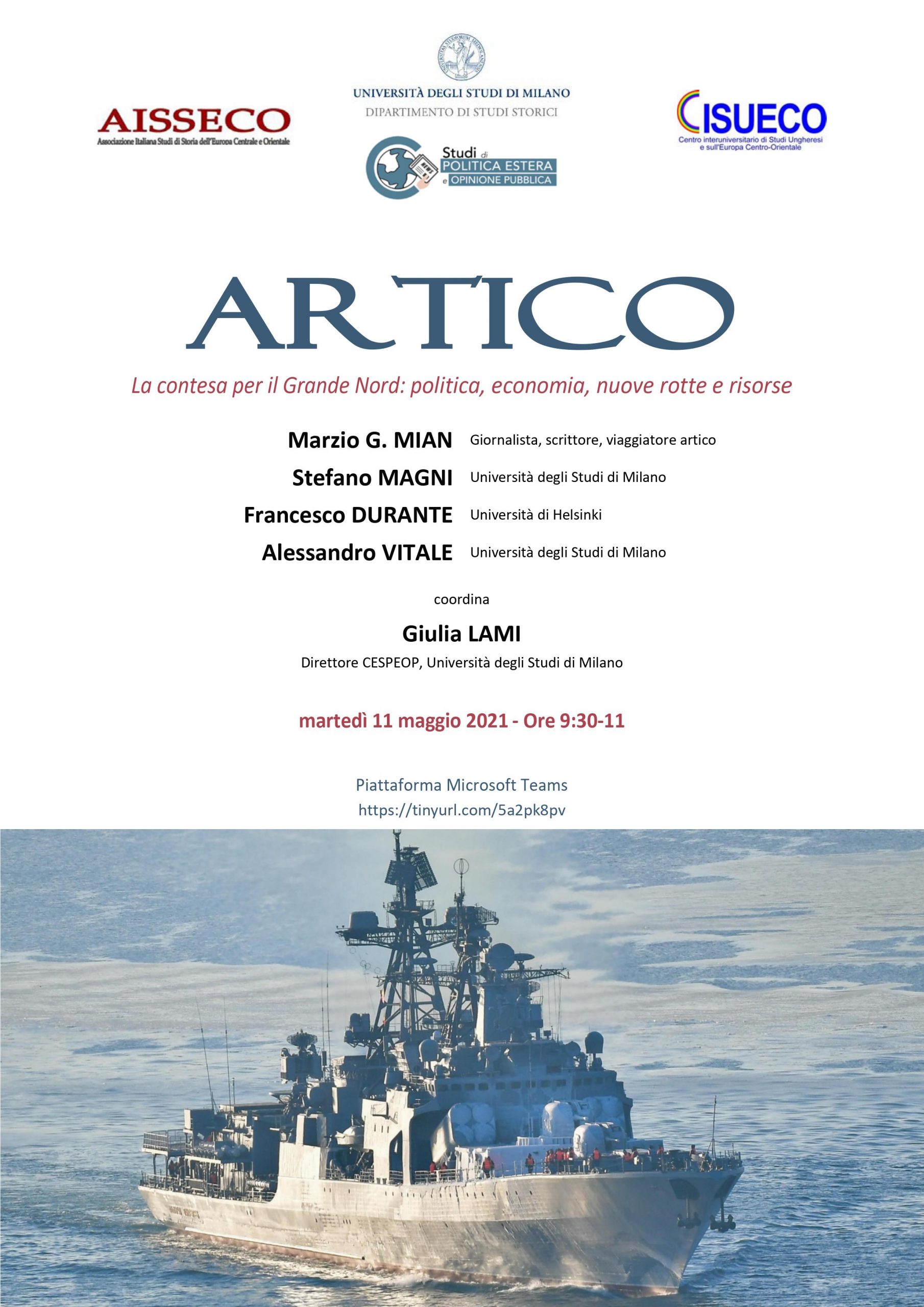 Artico. La contesa per il Grande Nord: politica, economia, nuove rotte e risorse – martedì 11 maggio 2021