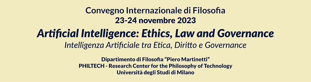 Giuseppe Primiero speaking at the conference “Intelligenza Artificiale tra Etica, Diritto e Governance” at the University of Milan, Italy on November 23, 2023