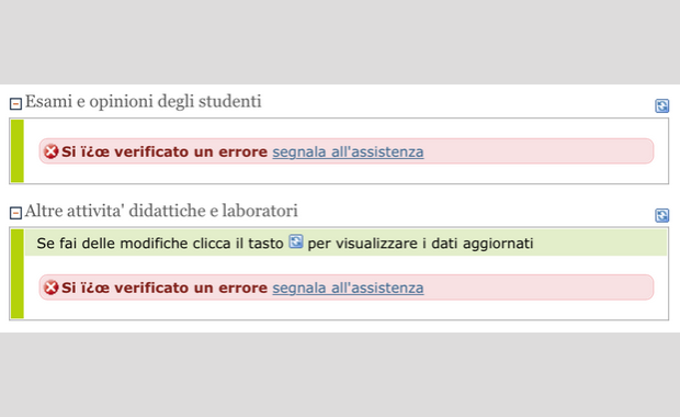 Unimia error page