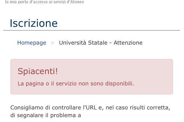 procedure error